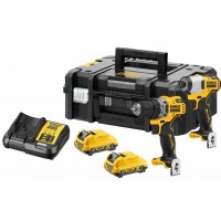 Akumuliatorinių įrankių rinkinys DeWALT DCK2110L2T 2x3 Ah